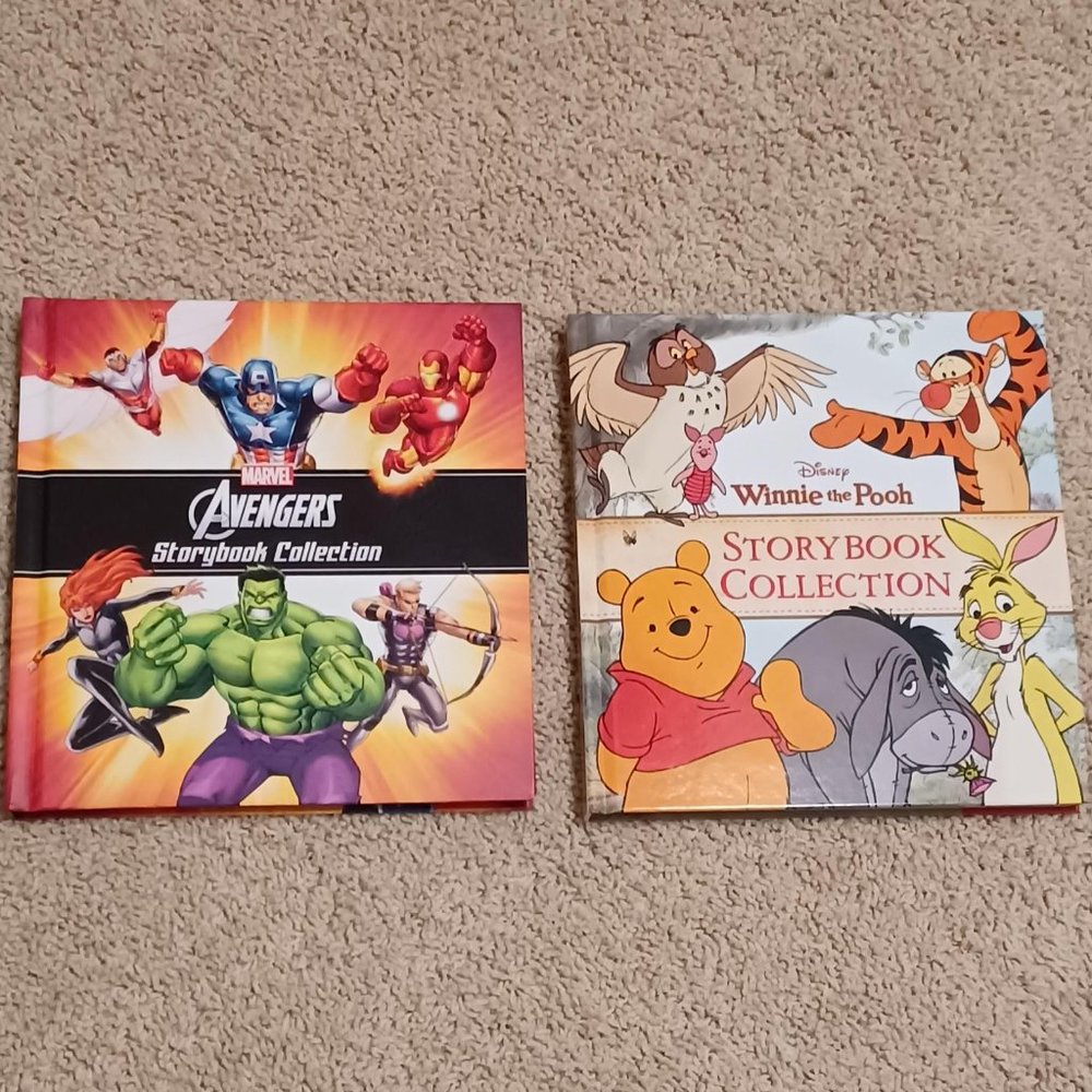 Disney Storybook Collections, Avengers and Winnie the Pooh, New condition